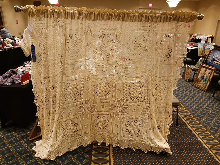 The Cultural Arts Viewer’s Choice was “Crochet Curtain” created by Kathy Ford of Union County.