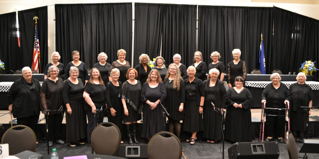 During the May 8 general session, the KEHA Choir performed seven songs. The choir includes KEHA members from 19 counties and is under the direction of Wendy Hood, Fort Harrod Area President.